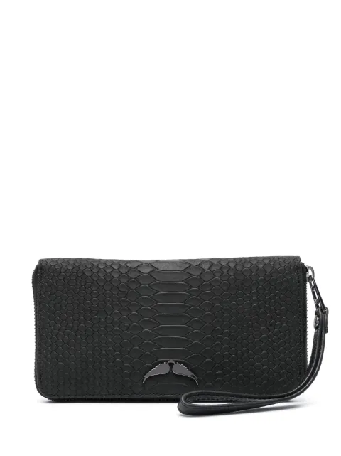 Zadig&Voltaire cartera con efecto de piel de cocodrilo