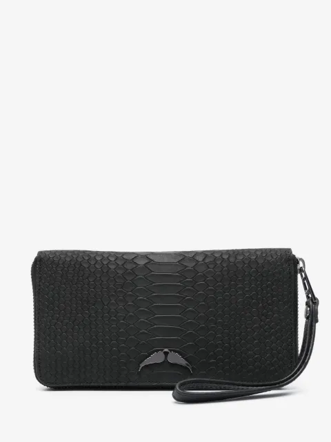 Zadig&Voltaire cartera con efecto de piel de cocodrilo
