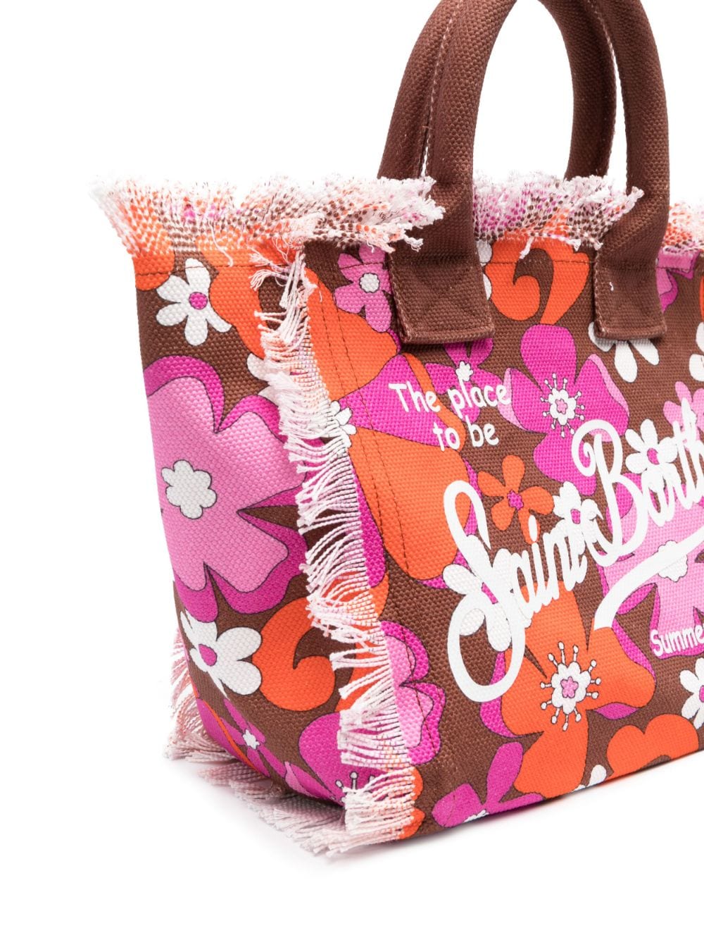 MC2 Saint Barth Kids Shopper met bloemenprint - Roze