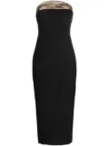 Genny sequin-embellished midi dress - Black