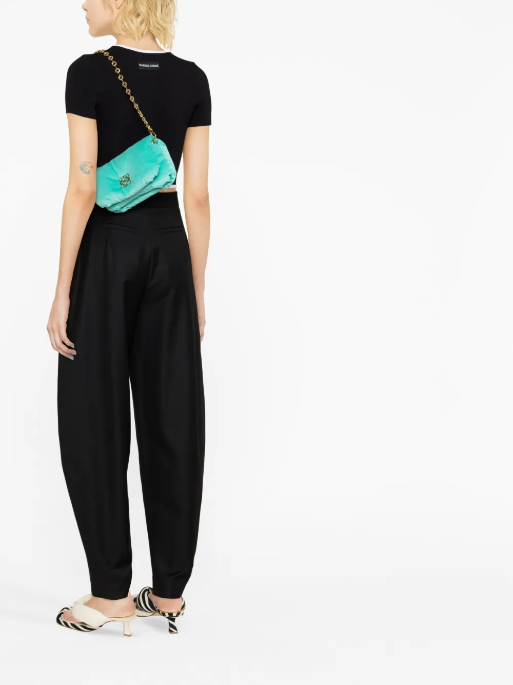 LOEWE Goya gewatteerde schoudertas - Blauw