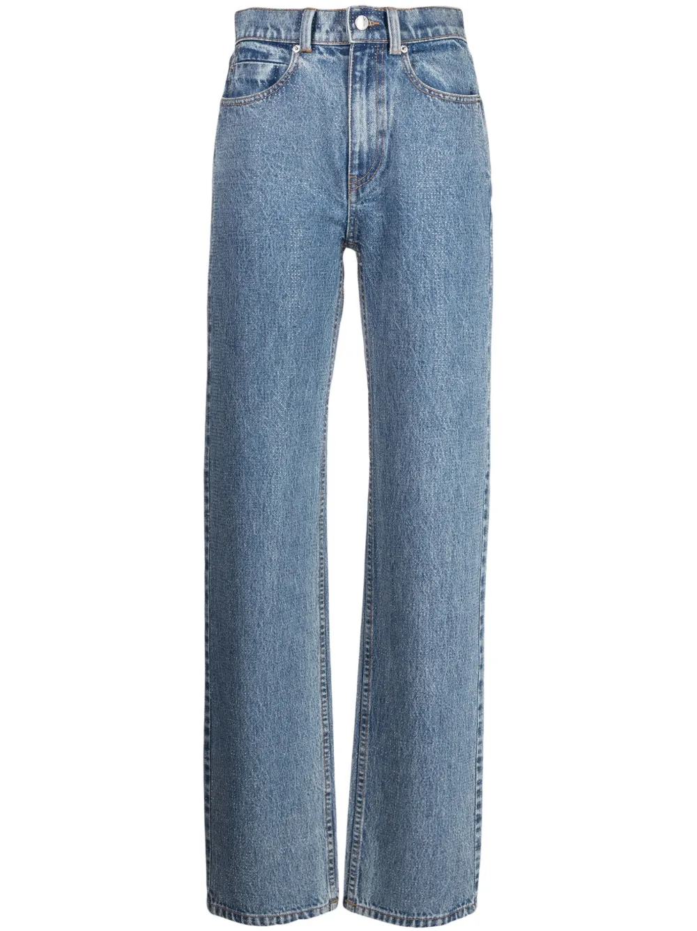 Alexander Wang Front Zip Lace Denim Biker Pant – blueandcream