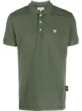 Star Point logo-patch polo shirt - Green