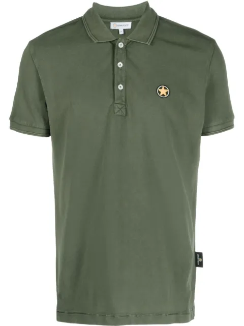 Star Point logo-patch polo shirt