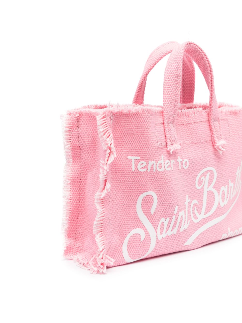 MC2 Saint Barth Kids Strand shopper met logoprint - Roze