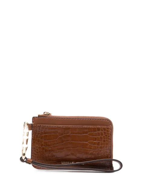 Michael Michael Kors tarjetero con efecto de piel de cocodrilo