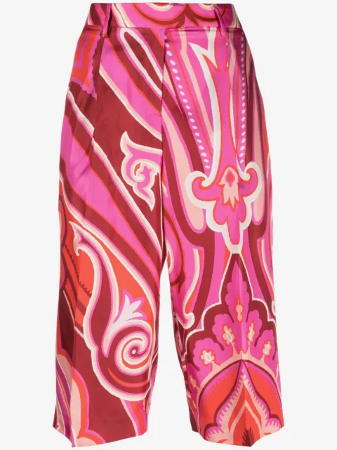 ETRO all-over graphic-print shorts