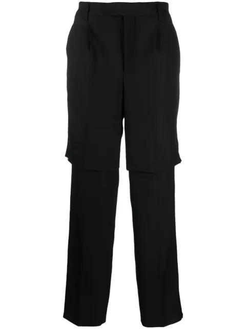 VTMNTS straight-leg virgin wool-blend trousers