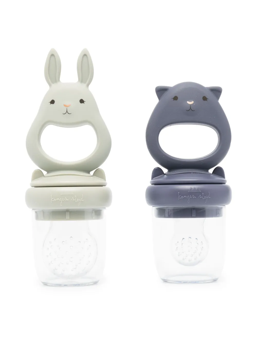Konges Sløjd fruit-feeding pacifier (set of 2) | Grey | Image 1