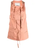 ISABEL MARANT Nadea multi-pocket vest - Orange