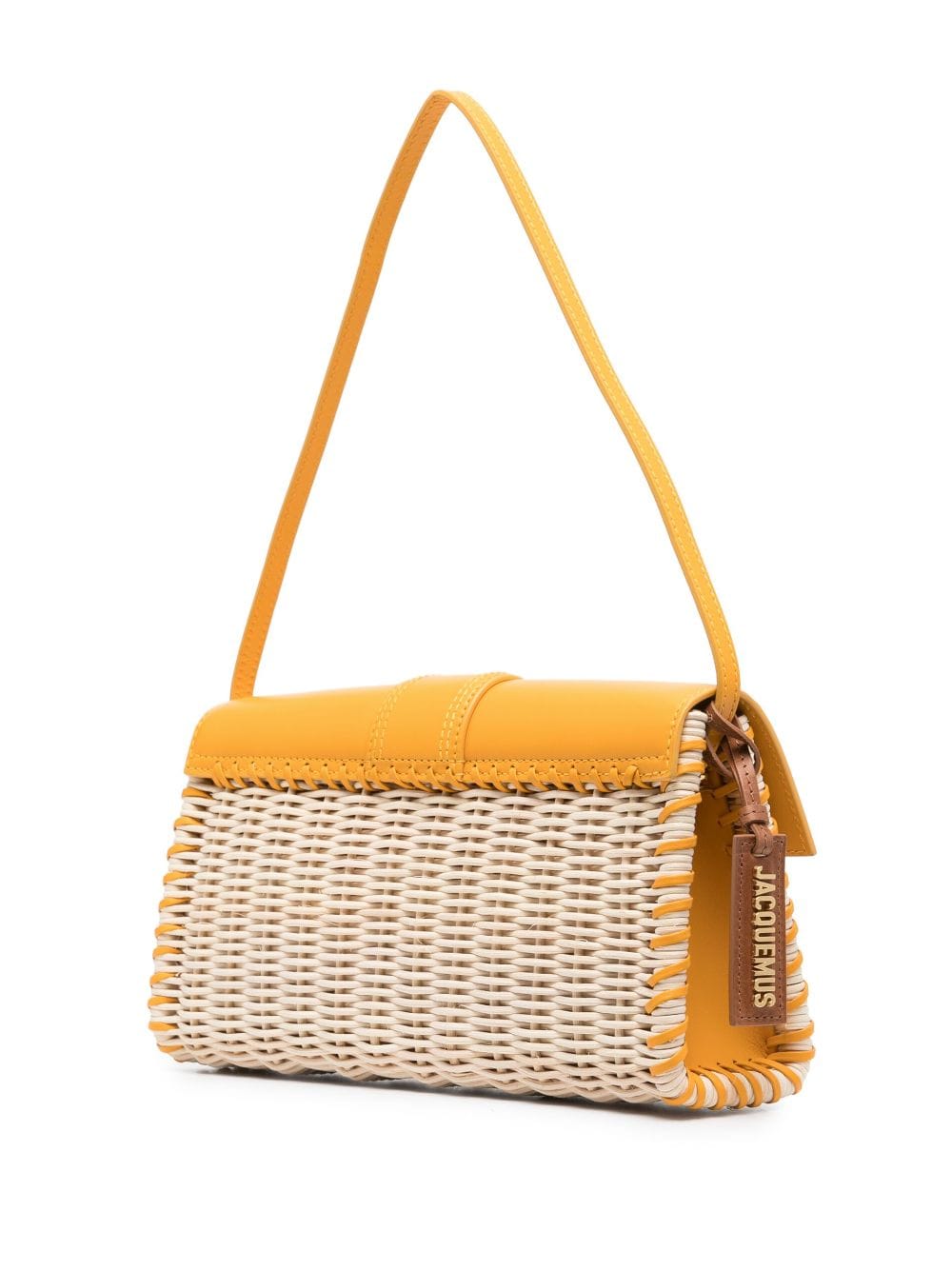 Jacquemus Le Bambino Long Ficiu Shoulder Bag, Yellow, Women's, Handbags & Purses Shoulder Bags
