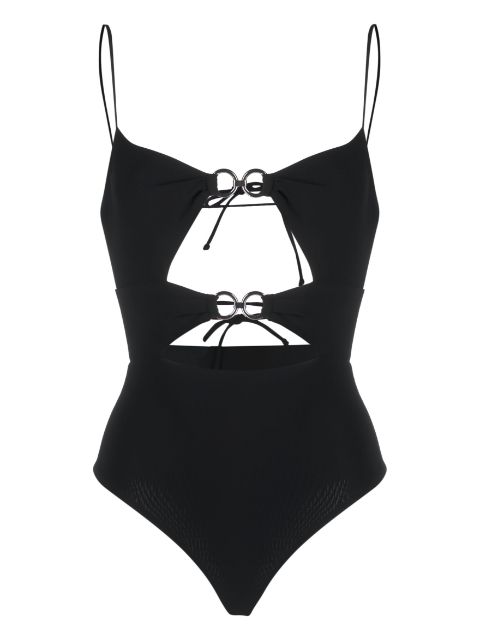 Nensi Dojaka ring-embellished cut-out swimsuit