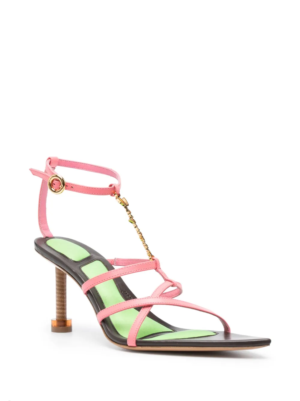 Jacquemus Sandalen met schakelketting - Roze