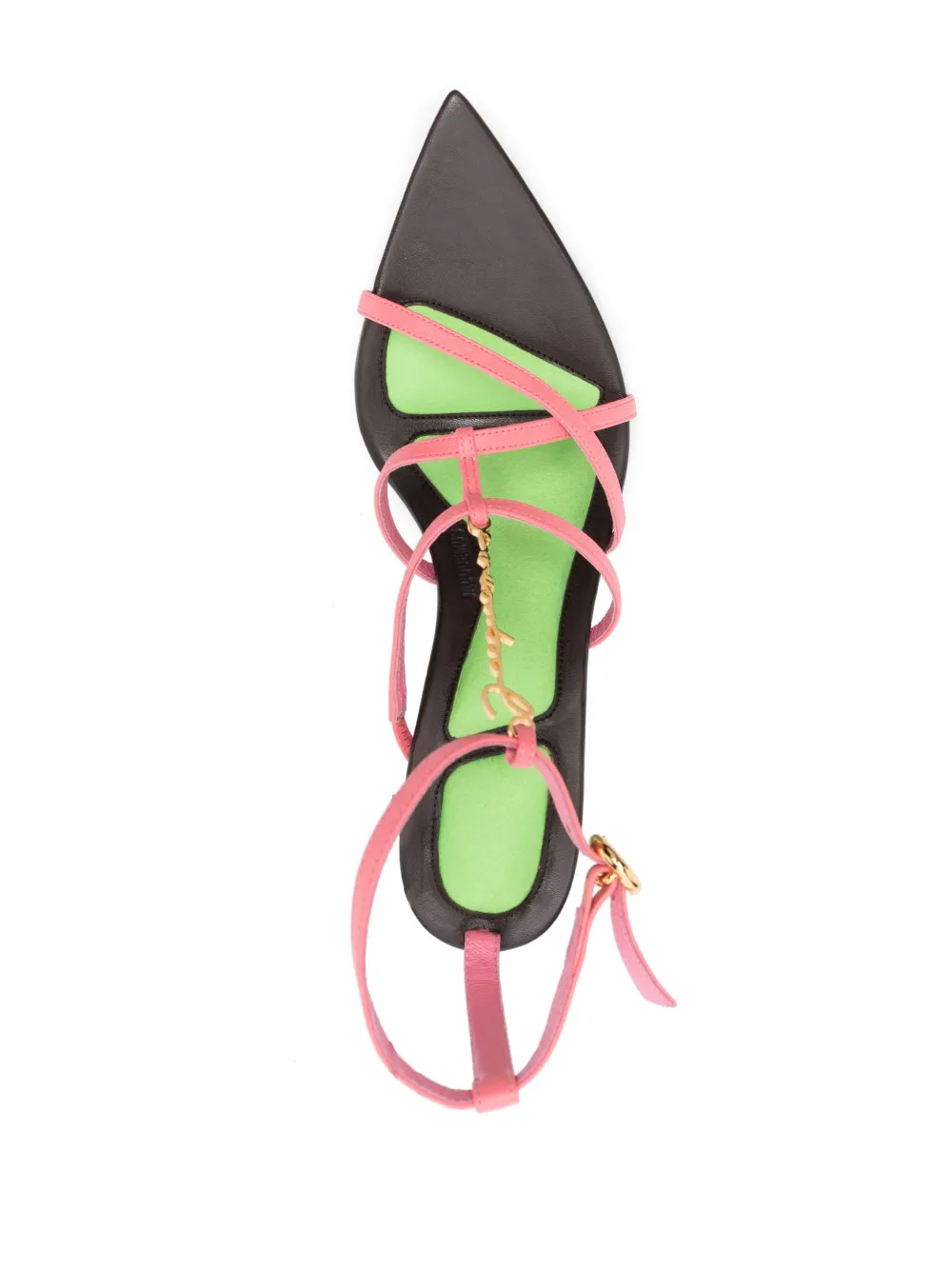 Green and pink sandals best sale