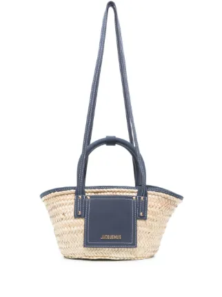 Jacquemus le panier on sale soleil raffia tote