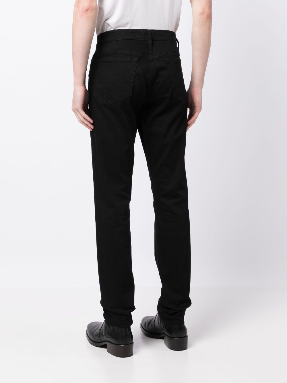 Shop Frame L'homme Slim-cut Jeans In Black