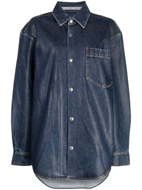 Alexander Wang coated denim jacket Women