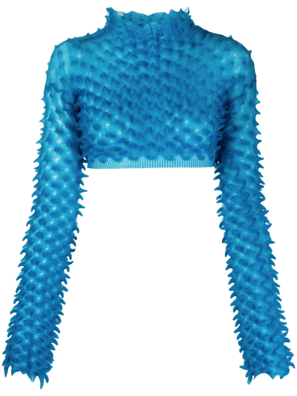 Chet Lo Durian long-sleeve crop top