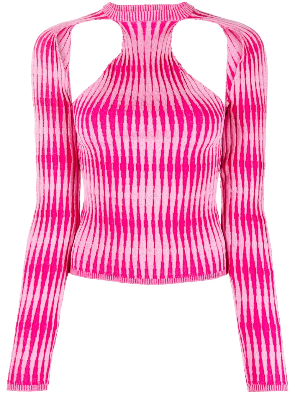 CHET LO BUBBLE CUT-OUT TOP