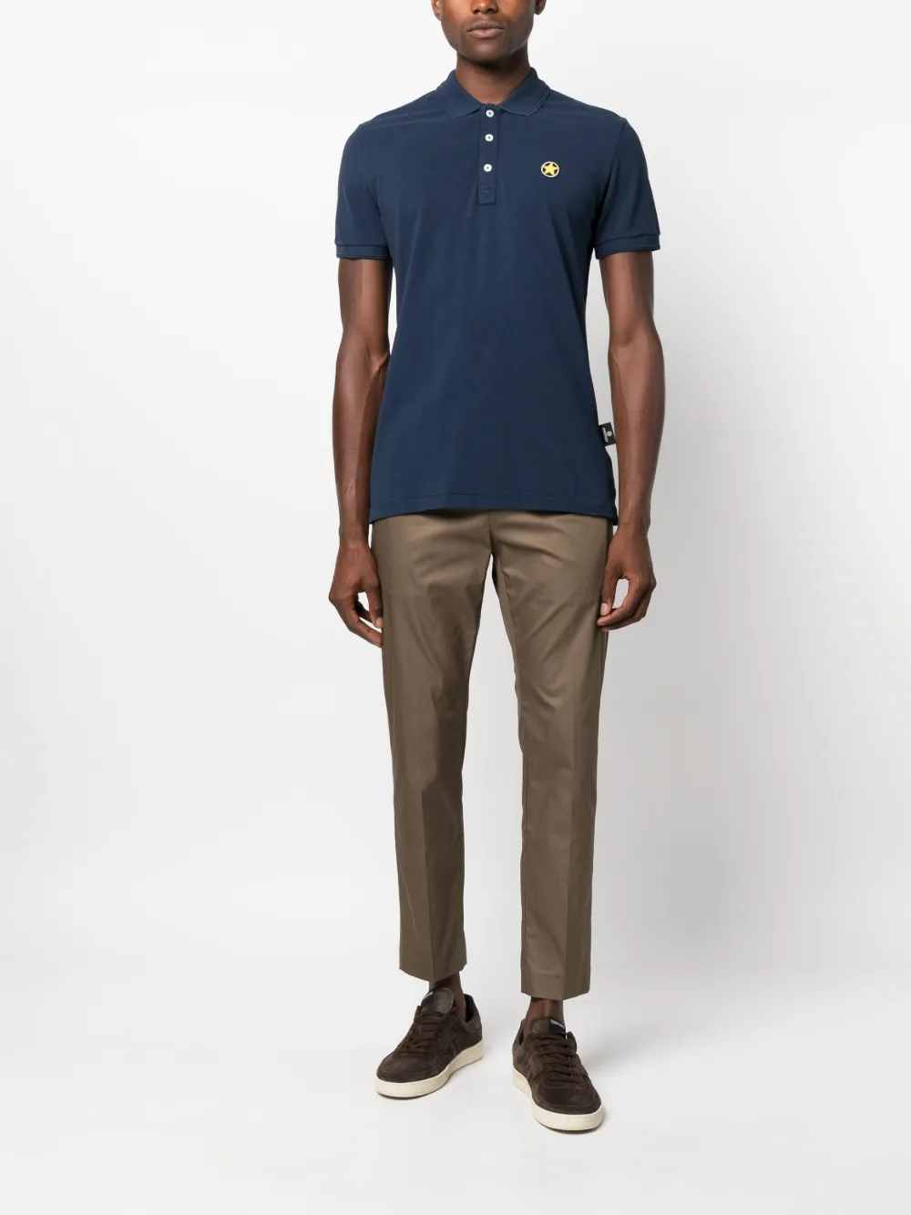 Star Point logo-patch polo shirt | Image 2