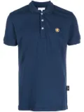 Star Point logo-patch polo shirt - Blue