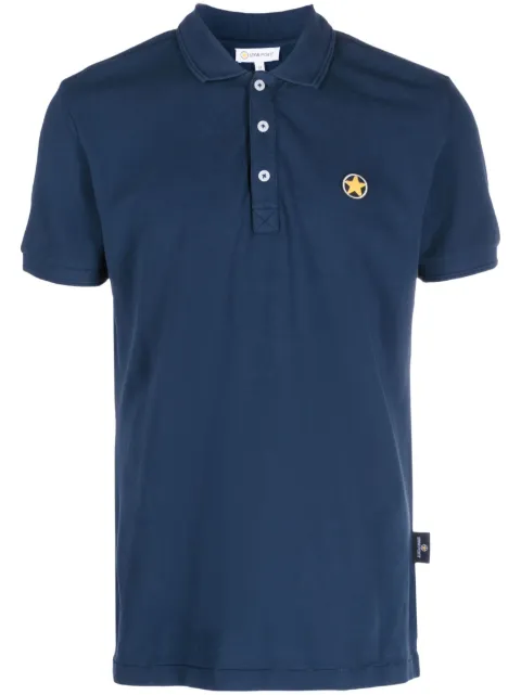 Star Point logo-patch polo shirt