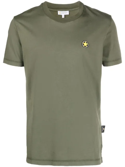 Star Point logo-patch cotton T-shirt