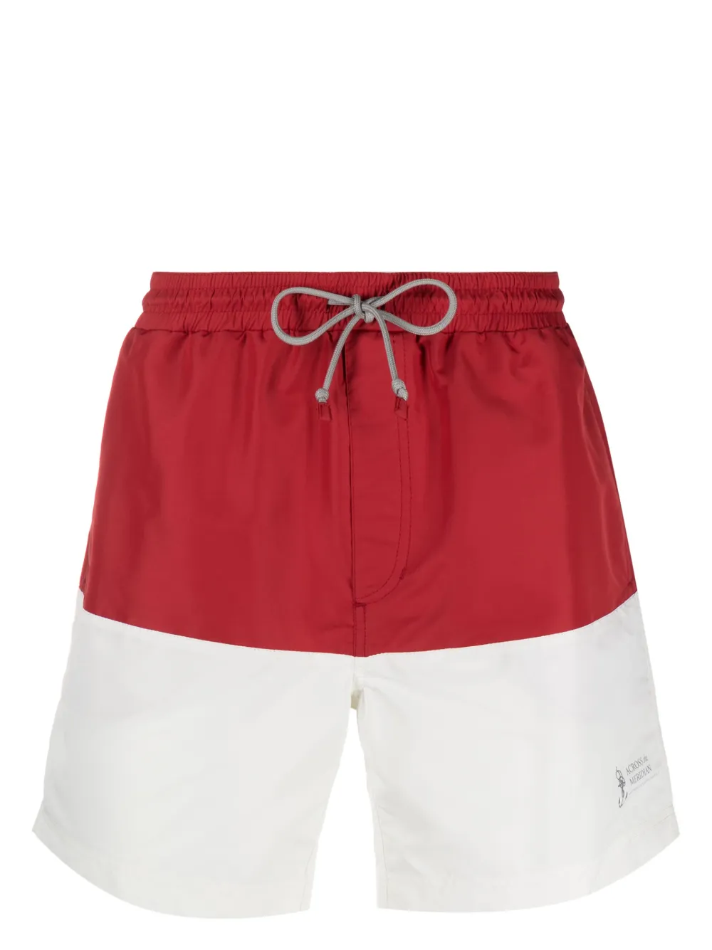 Brunello Cucinelli shorts de playa con paneles | rojo | Image 1