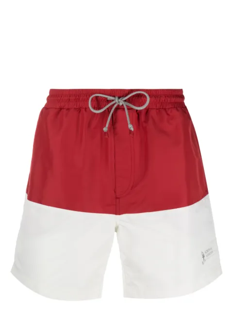 Brunello Cucinelli panelled-design swim shorts