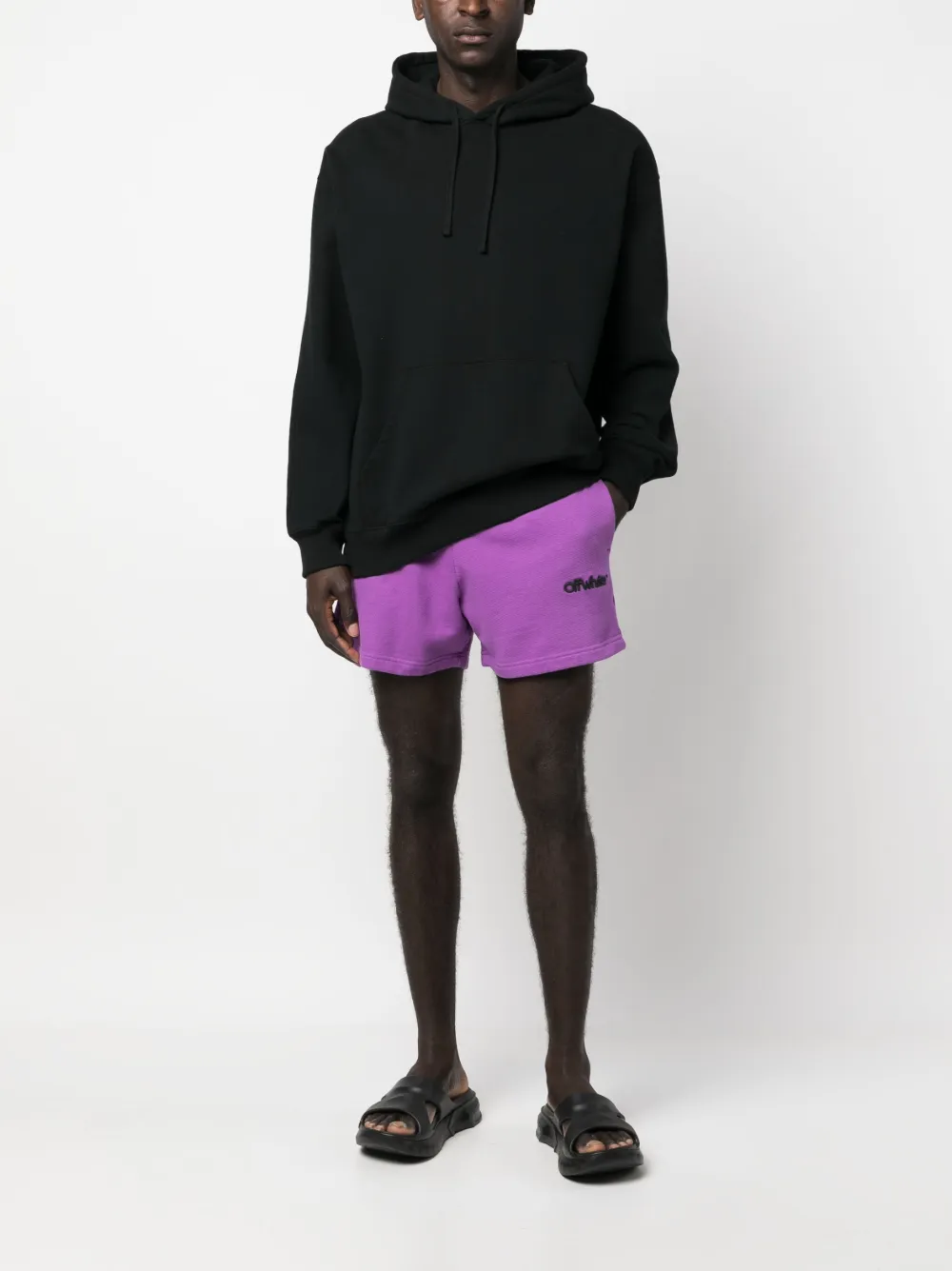 Off-White logo-embroidered track shorts | Running Shorts | Image 2