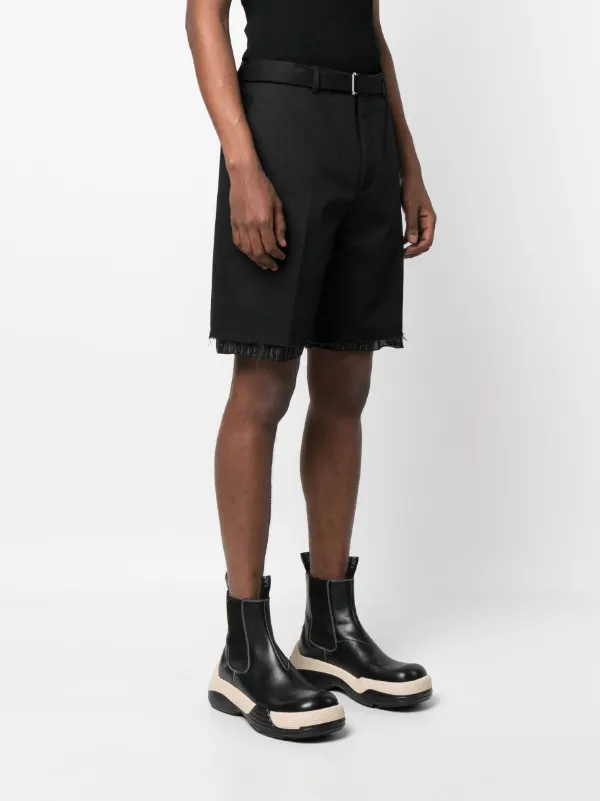 Lanvin コントラストトリム バミューダショーツ | ブラック