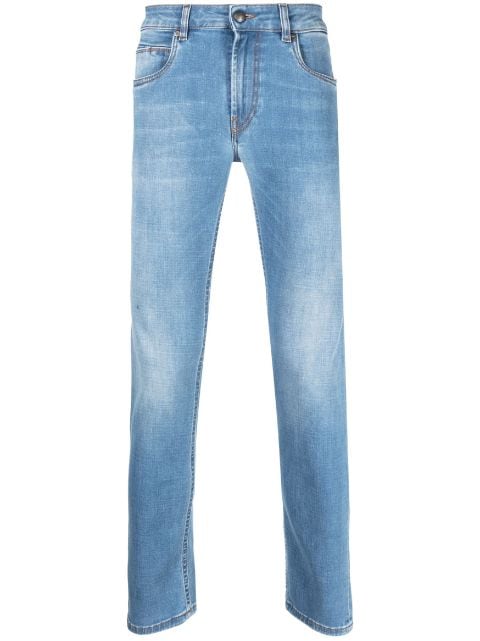 Fay skinny jeans con efecto lavado