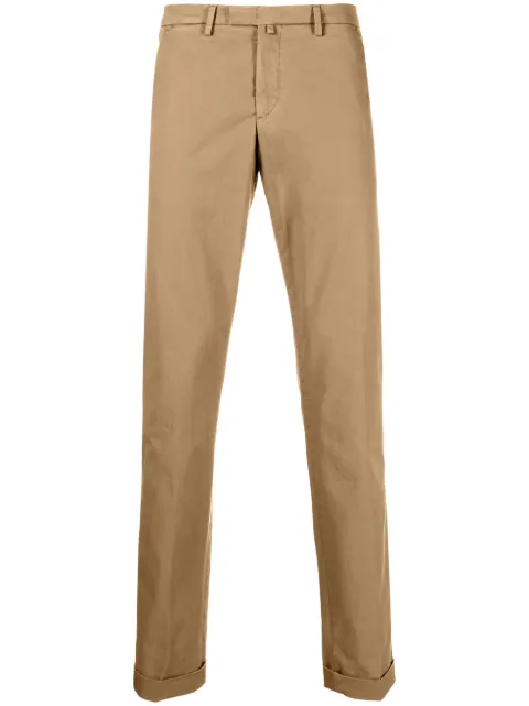 straight-leg chino trousers