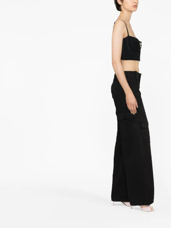 TOM FORD wide-leg Cargo Trousers | Black | FARFETCH