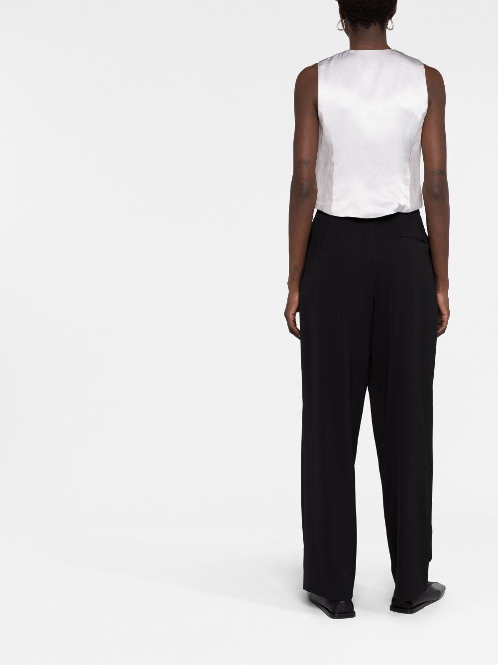 Shop The Row Straight-leg Tailored Trousers In Black