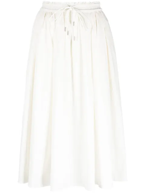 Partow high-waist pleated skirt