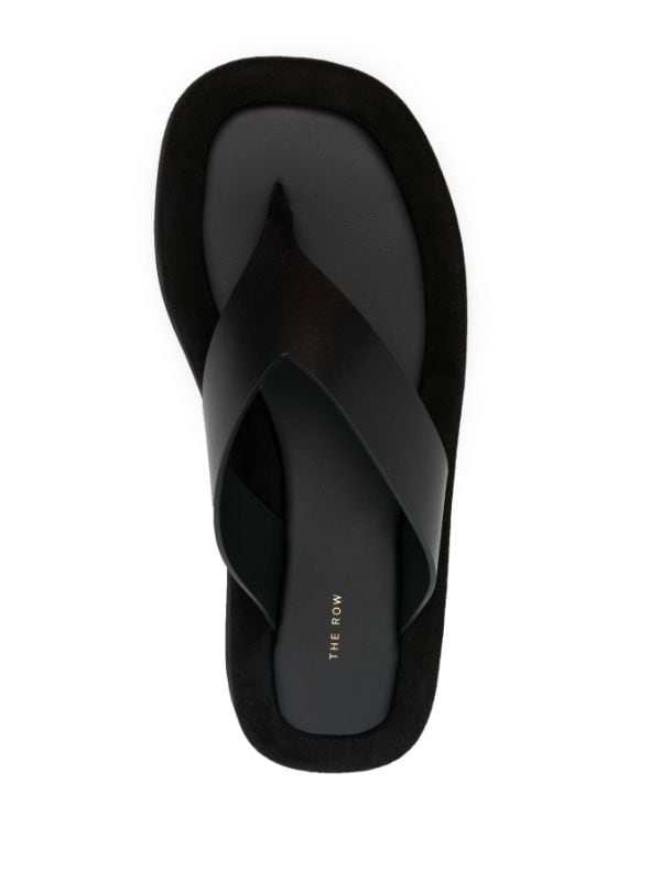 The Row thong strap slip on Sandals Farfetch