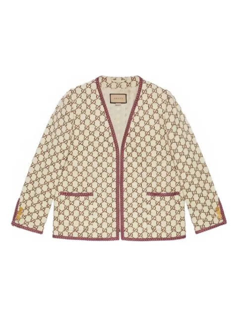 Gucci GG-jacquard tweed jacket