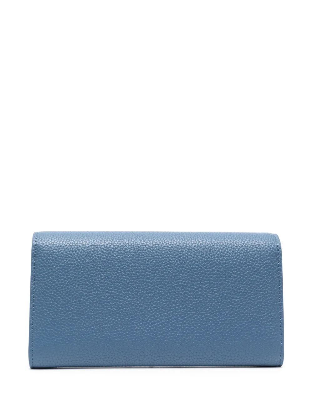 Emporio Armani logo-stamp continental wallet - Blauw