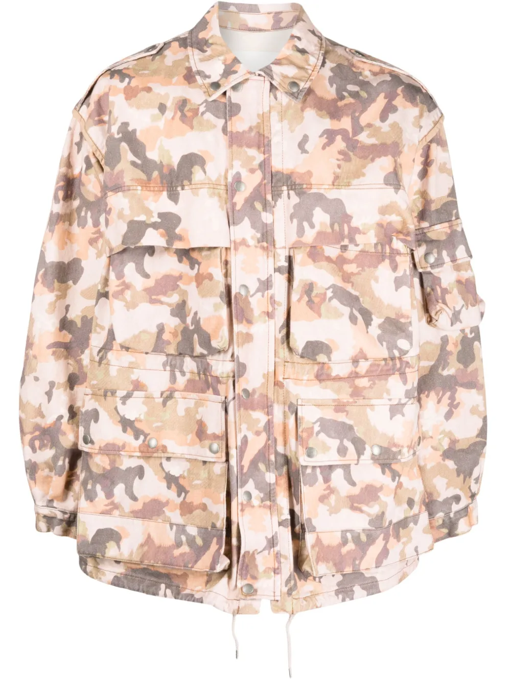 Marant Elias Camouflage-pattern Jacket In Neutrals