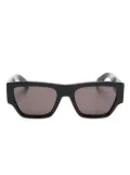Alexander McQueen Eyewear Angled rectangle-frame sunglasses - Black