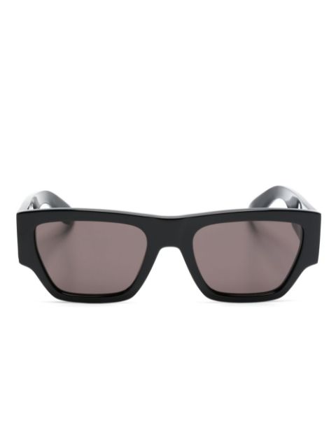 Alexander McQueen Eyewear Angled rectangle-frame sunglasses Men