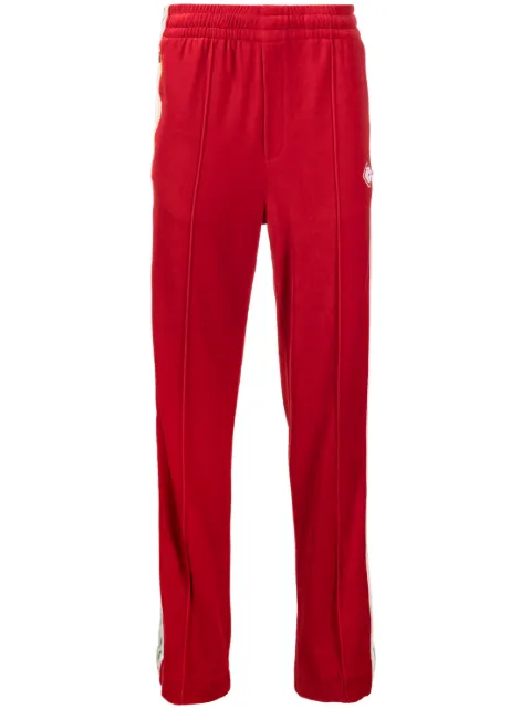 Casablanca logo-patch striped track pants