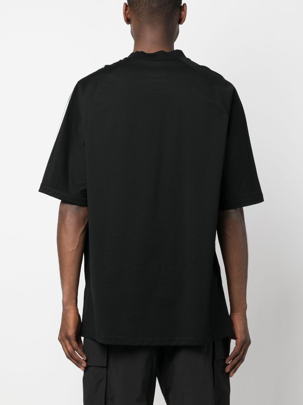 Shop Y-3 Logo-print Cotton T-shirt In Black