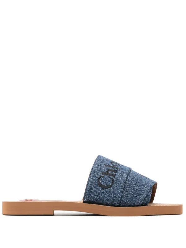 Chloe on sale woody flat