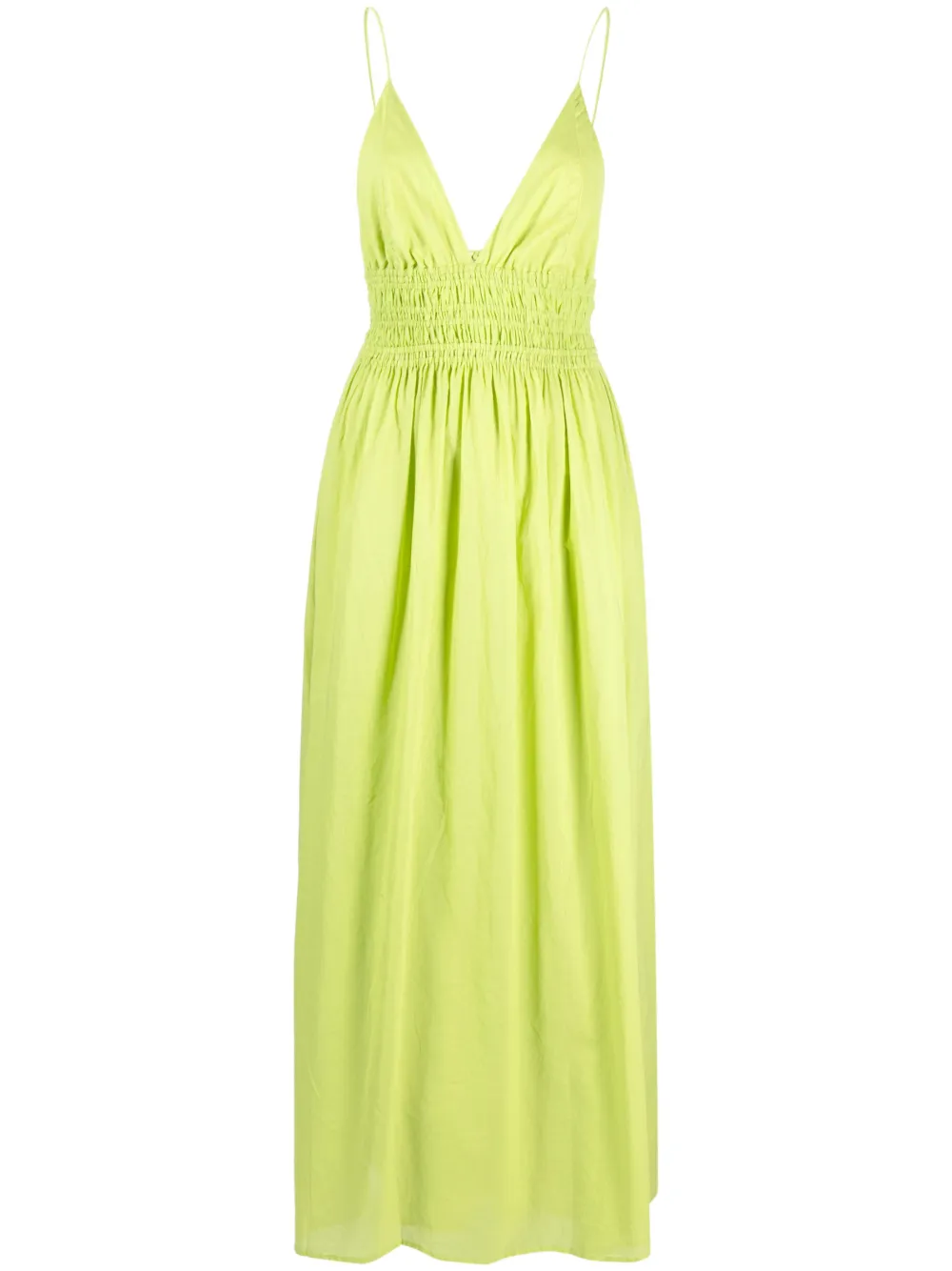 Faithfull The Brand Bisetta Maxi Dress In Green