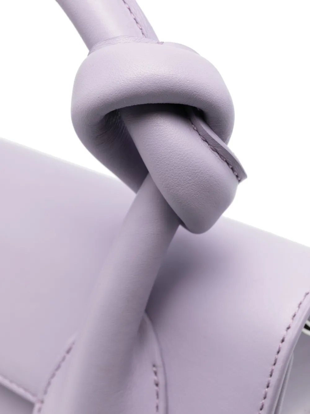 Yuzefi Pretzel Leather Crossbody Bag In Purple ModeSens