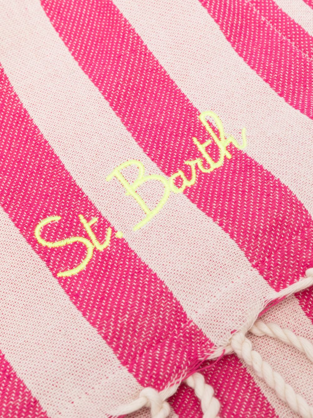 MC2 Saint Barth logo-embroidered beach towel - Roze