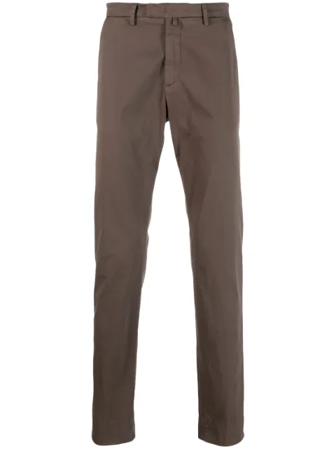 slim-fit cotton chinos