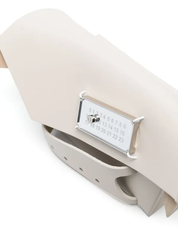 Maison Margiela Small Snatched Shoulder Bag | Neutrals